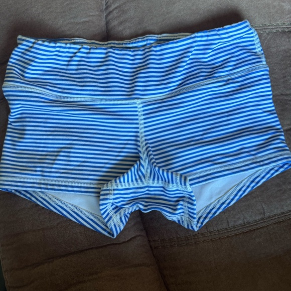 Fleo Jackie 585 OG Blue and White Striped Shorts - Picture 2 of 4